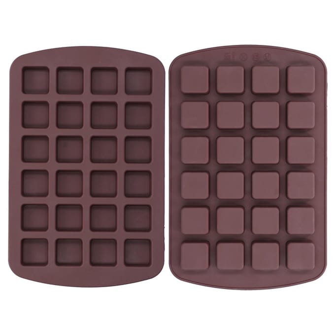Snoep Chocoladevorm Silicone 24 Vakken Handgemaakt Cupcake Bakvorm Keukengerei black