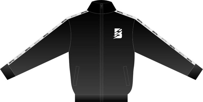 BRUTAL® - Trainingsjack - Zwart - Trainingsjack Heren - Trainingspak Heren - Rits - Maat L