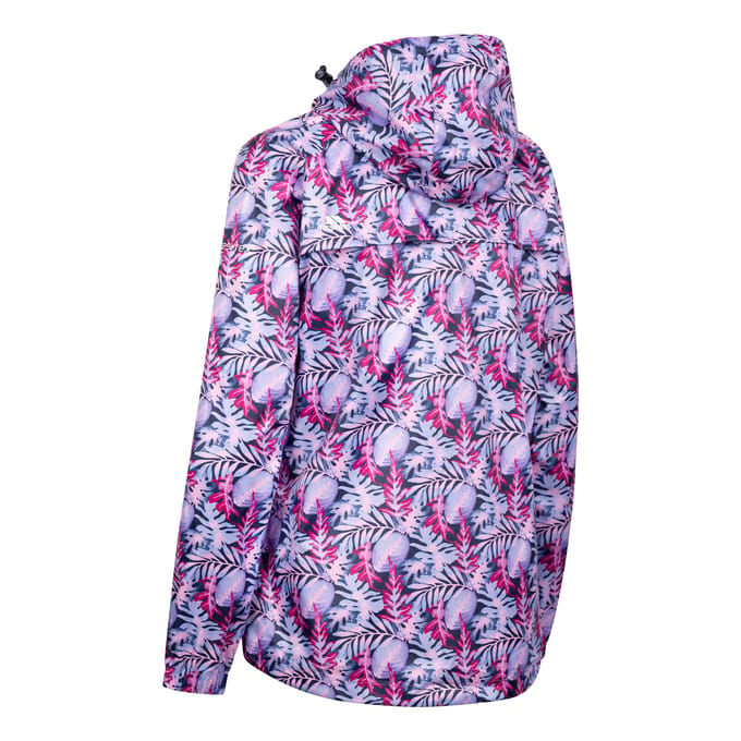 Trespass Dames/Dames Indulge Foliage Print Packaway Jacket (Roze/Lila)