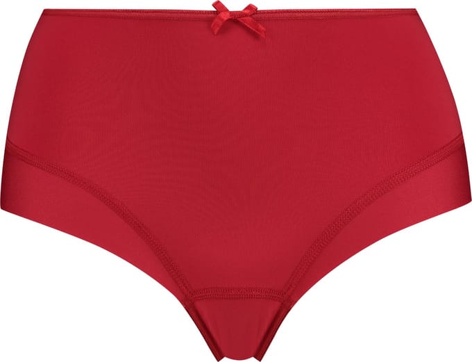 RJ Pure Color Dames Maxi Slip Donkerrood 4XL