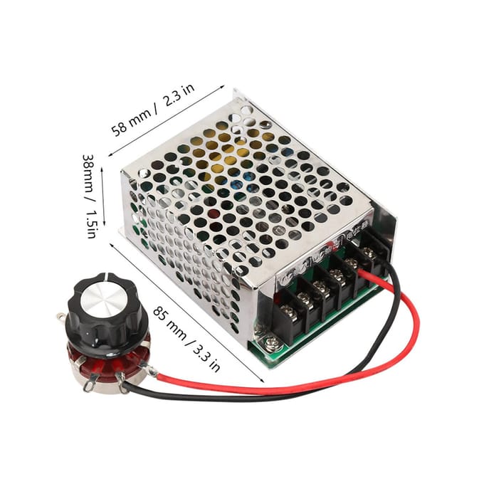 Régulateur de vitesse de moteur monophasé 220 V CA, régulateur de vitesse CC 4 kW