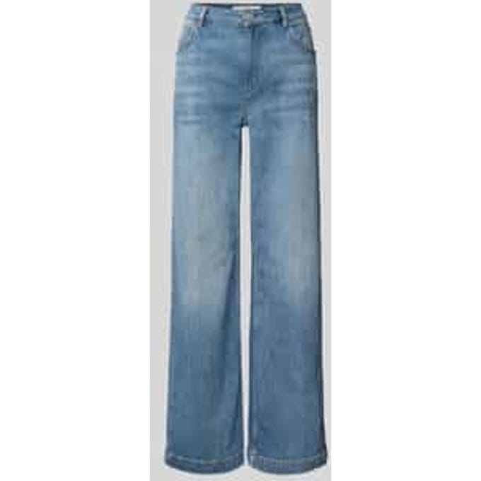 wide leg jeans in used-look