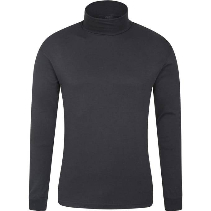 Mountain Warehouse Heren Meribel Katoenen Thermo Top (Zwart)