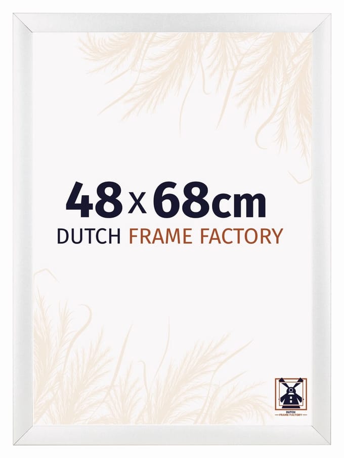 Fotolijst 48x68 cm - MDF - Wit Hoogglans - Praag