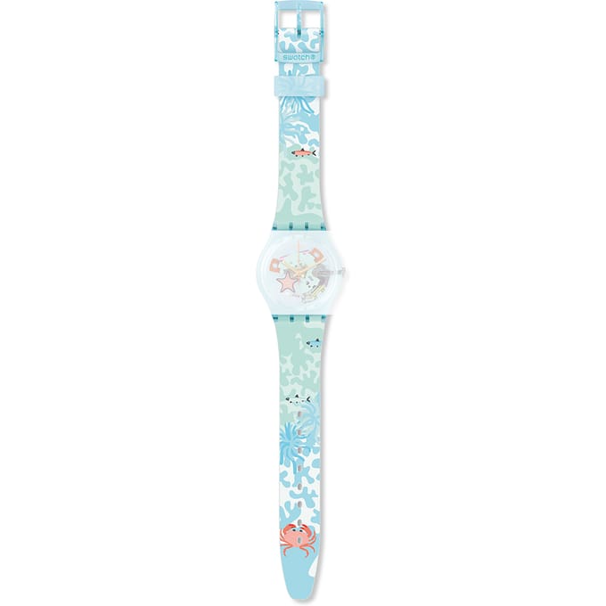Swatch Plastic - Originals Medium (34mm) /Access/Solar/Musicall/Stop - G/SK/SL/SR/SS/SO28 AGL121 GL121 Piscina Horlogeband