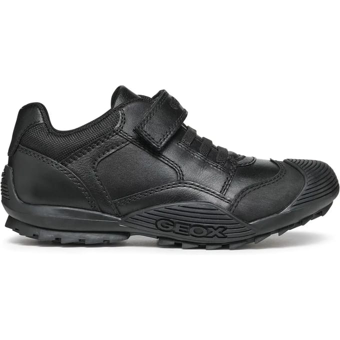 GEOX SAVAGE JONGENS Veterschoenen - ZWART