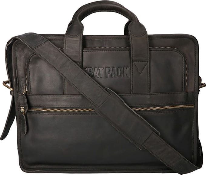 The Rat Pack Hand Messenger Schoudertas 15.6'' Bogart Zwart