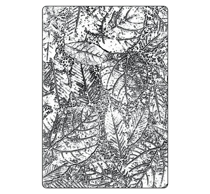 Sizzix A5 3D Embossing sjabloon by Tim Holtz - Foliage