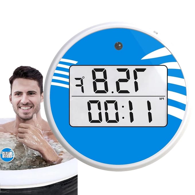 IJsbadthermometer - Waterthermometer - Temperatuur Meten - Met Geïntegreerde Timer - 19 Centimeter - Blauw