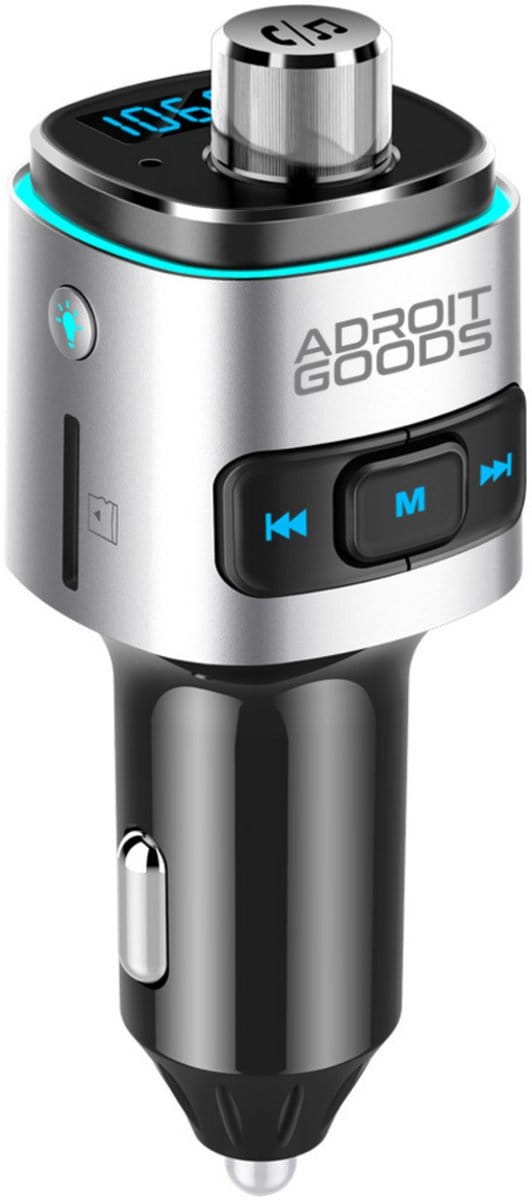 AdroitGoods Bluetooth FM Transmitter - Auto snellader - Carkit - Oplader