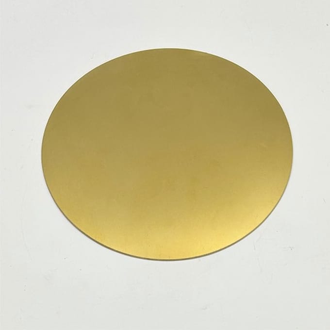 Messing Schijf - 1.5mm, Diameter 60mm