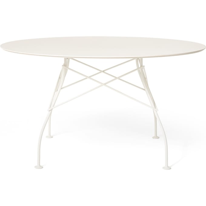 Kartell Glossy Outdoor Tafel - wit - wit - rond