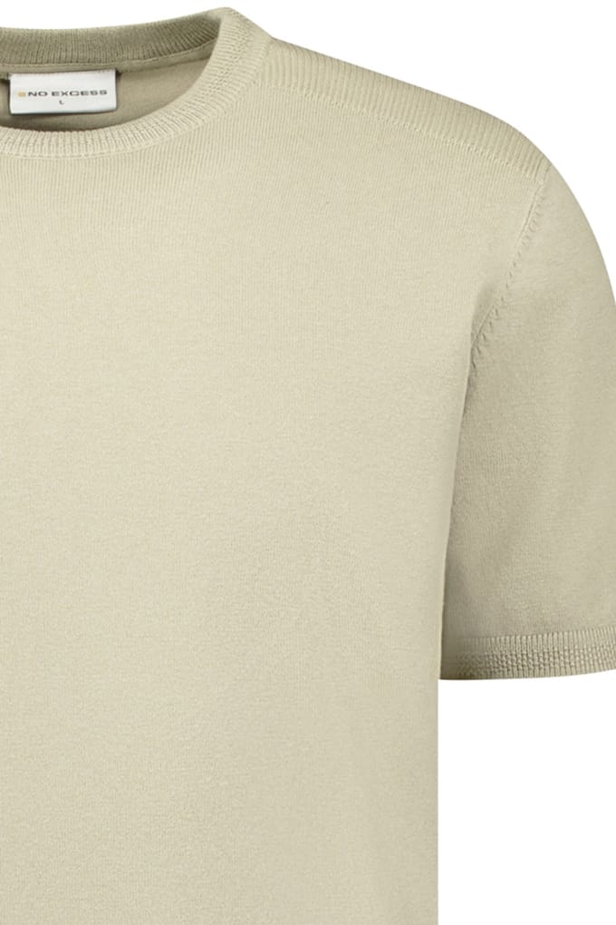 No Excess Pullover Short Sleeve Crewneck Taupe Größe: S | Pullover Outlet | Herren | Schwarz