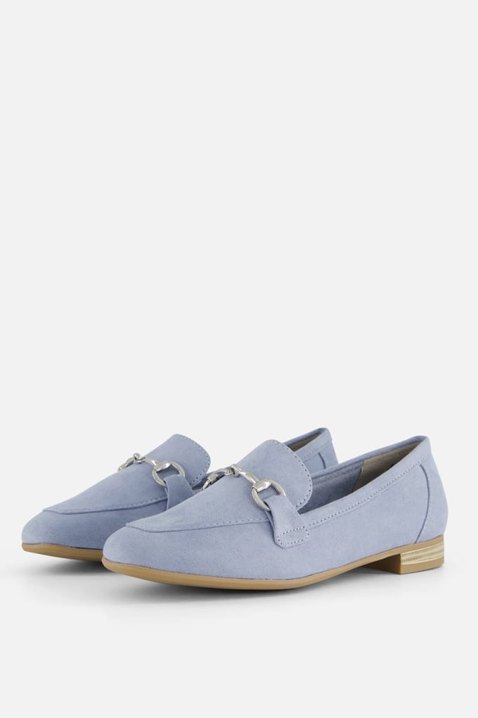 Marco Tozzi Instappers blauw Textiel - Dames - Maat 42