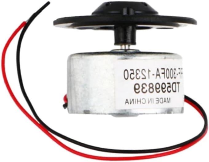 Micro Motor - Elektromotor Ray Motor - Apparaten Repareren - Met Kabel - Diameter 24 mm - Zilver
