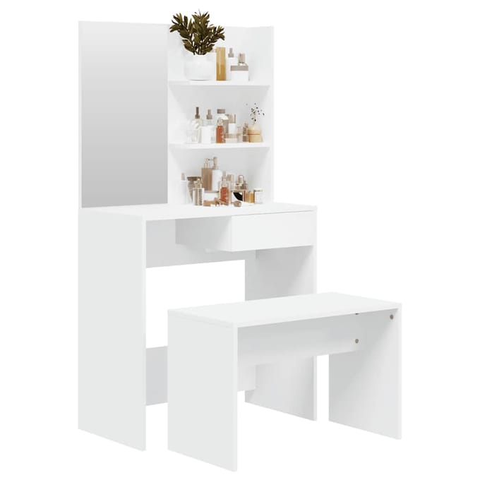 vidaXL - Kaptafelset - 74,5x40x141 - cm - wit
