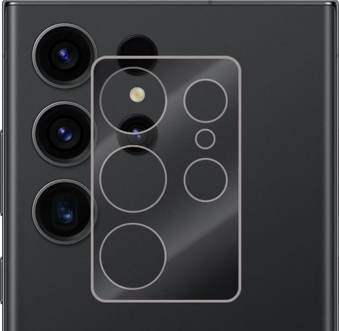 Camera Lens Protector - Geschikt voor Samsung Galaxy S23 Ultra - Extra Sterk - Gehard Glas - Camera Screenprotector - Beschermglas - Tempered Glass - Screen Protector