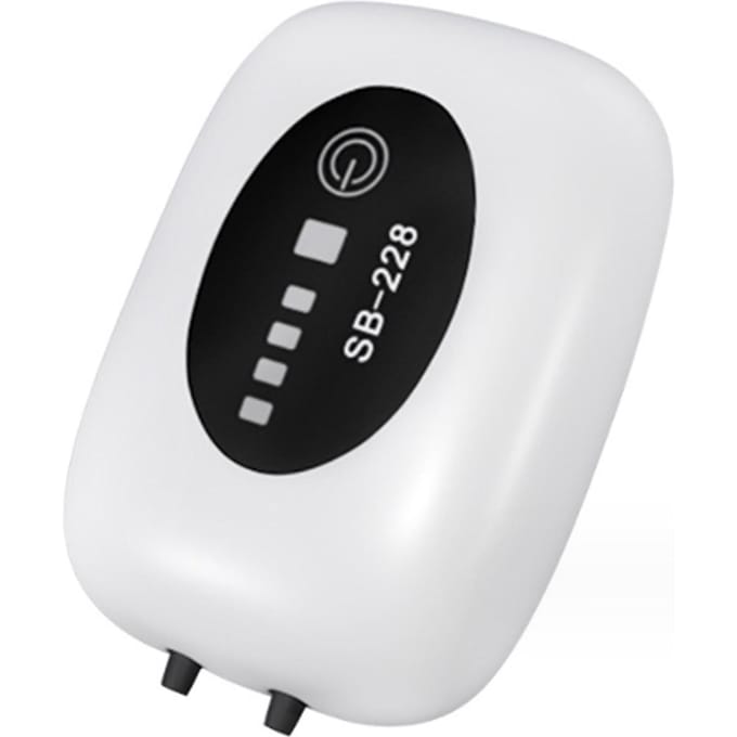 Pompe à Air d'aquarium USB pompe à oxygène Rechargeable réservoir de poisson barboteur haute capacité 4800mAh Lithium 4800mAh blanc