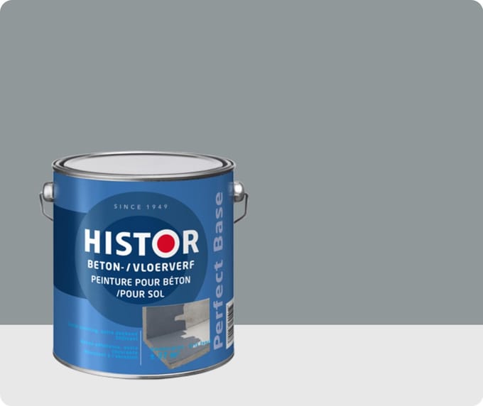 Histor Perfect Base Beton- en Vloerverf 2,5 liter - Donkergrijs