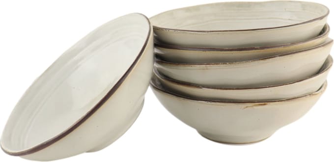 OTIX Soepkommen - 6 Persoons - Beige - 15cm - Soeptassen - Keramiek - LILY
