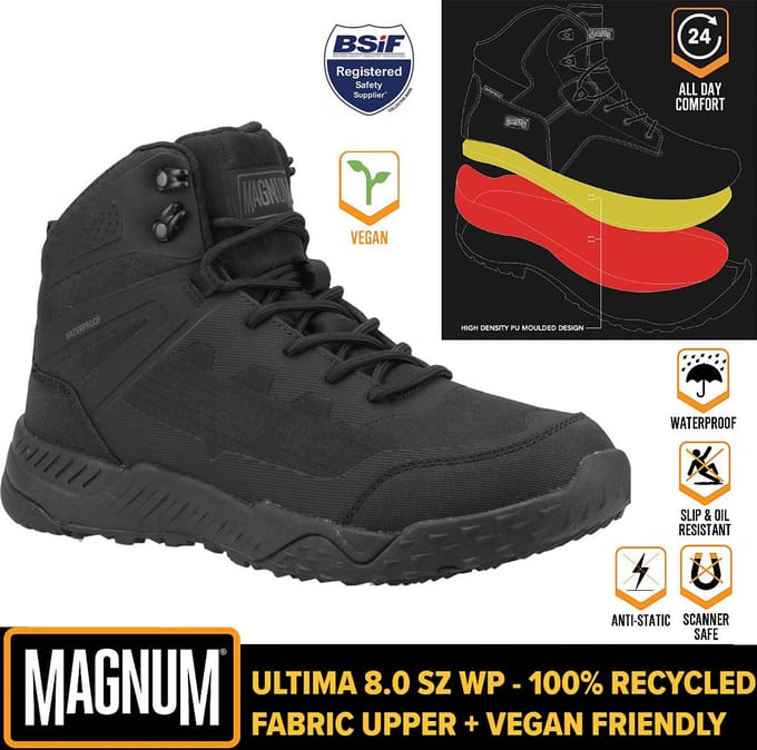 Magnum - Essential Equipment Laars - Ultima 6.0 WP Black - EU41 tot EU46 - zwart