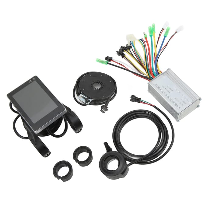 15A Elektrische Fiets Controller Kit met LCDGD06 Meter 130X Schakelaar 8C Trapsensor voor 350W 250W gray