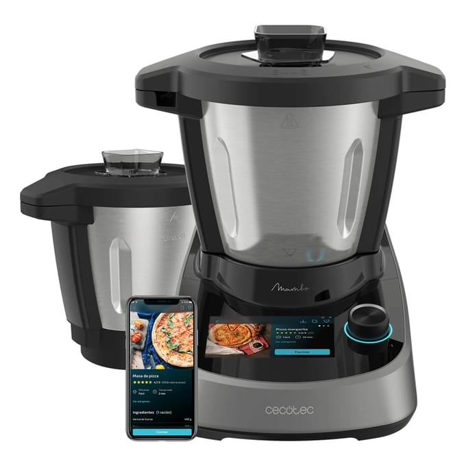 Cecotec Mambo Touch Keukenmachine 1600W 3.3L Zwart/Zilver zwart