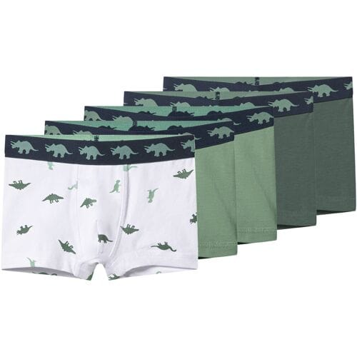 LUPILU Set van 5 kinder boxers (groen, 98/104)