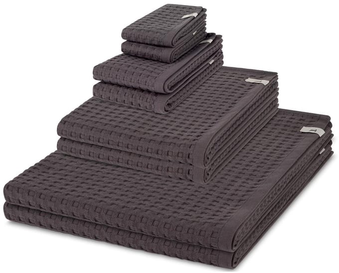 Möve Sonstiges 2 X zeepdoekje 2 X gasten- 2 X douche- 2 X handdoek - in set 8 pack Piquee