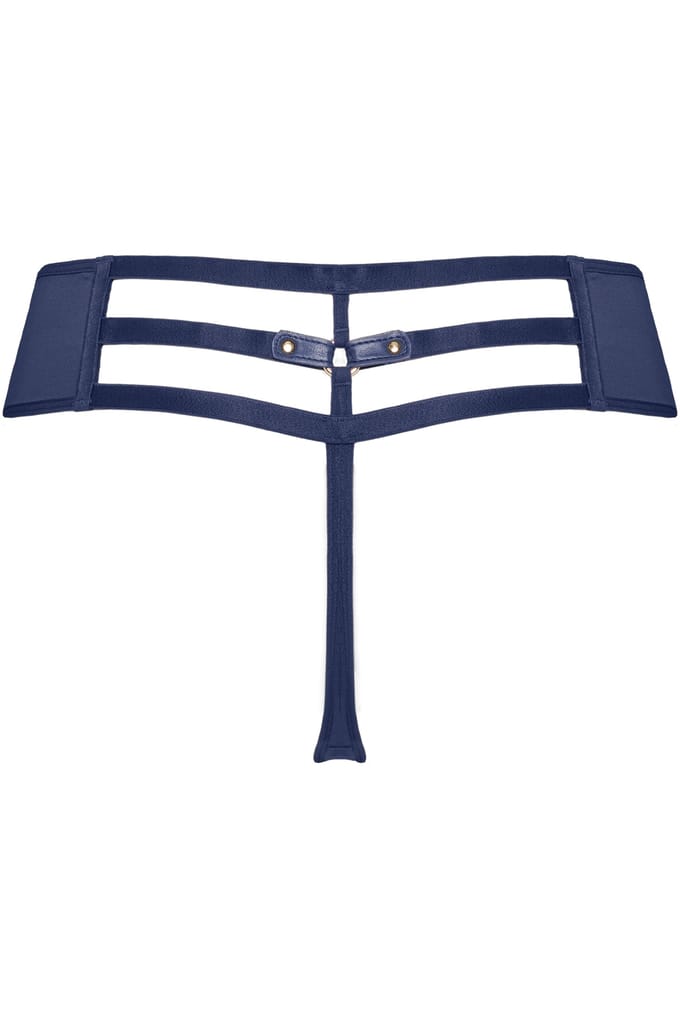 Marlies Dekkers Morana Dark Sky Blue Thong Maat: S | Slipjes Outlet | Dames | Blauw