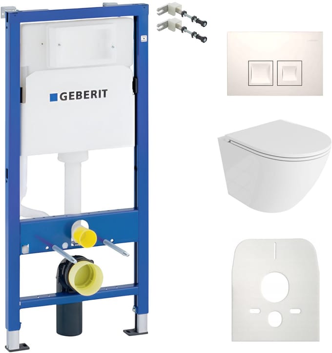 LAVITA complete toiletset Sofi One randloos wit
