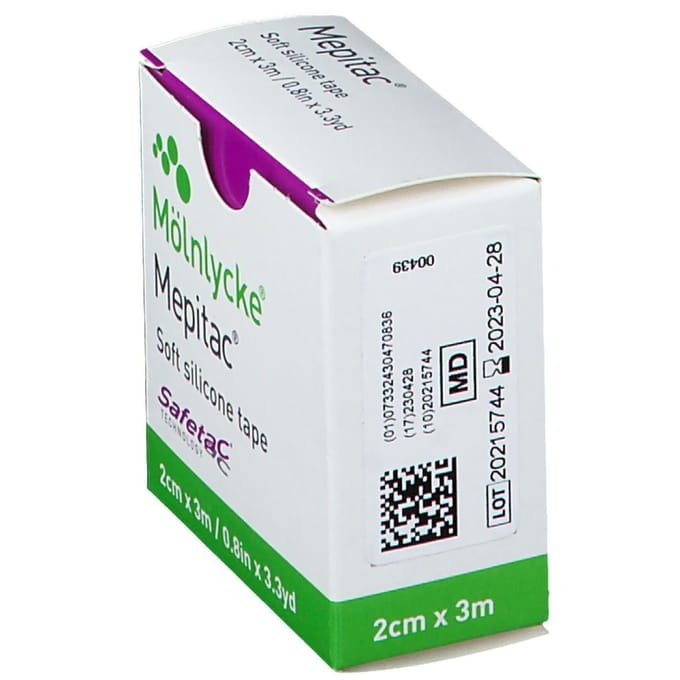 Mepitac Zachte Fixatietape Sil 2cmx3,0m 1 298300
