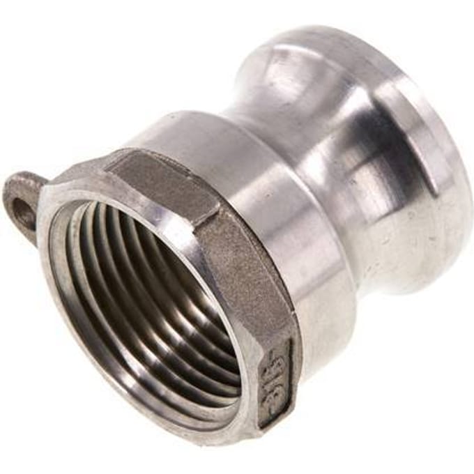 Camlock DN 25 (1'') Koppeling Rvs1'' NPT binnendraad Type A MIL-C-27487