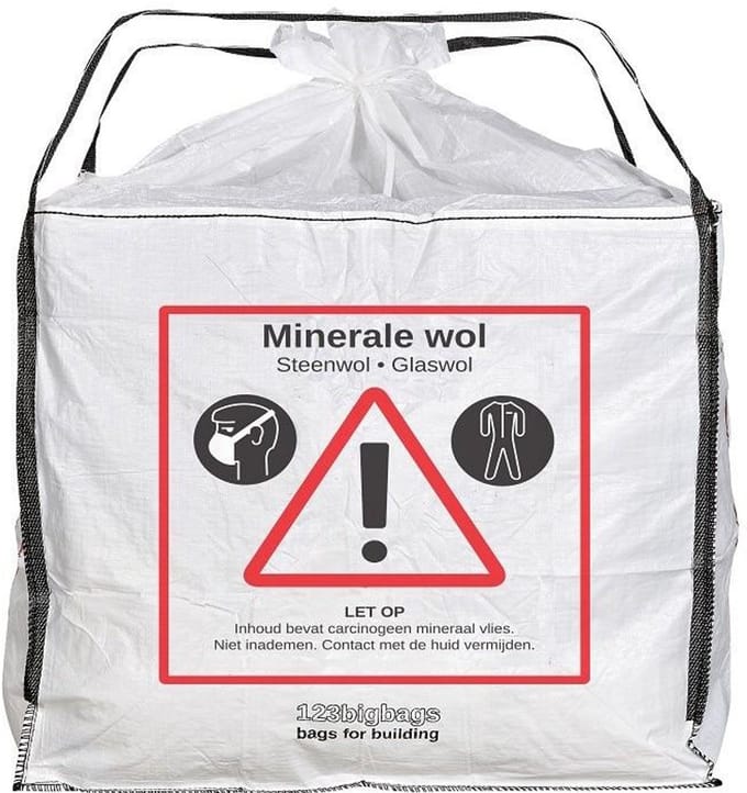 5x | Big Bag Minerale wollen zak 140x140x120 cm | 2,3 m³