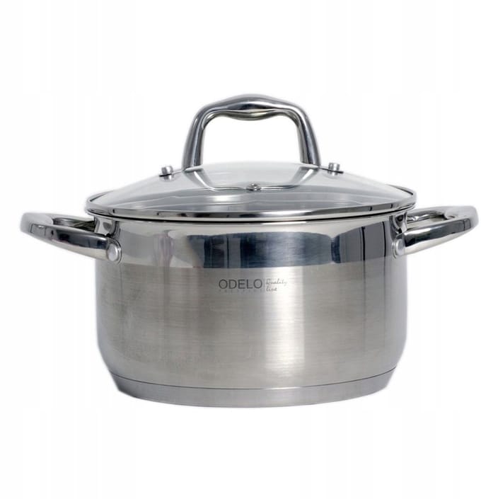 Odelo Velio Kookpan met Deksel - 3.4L, 20cm, RVS