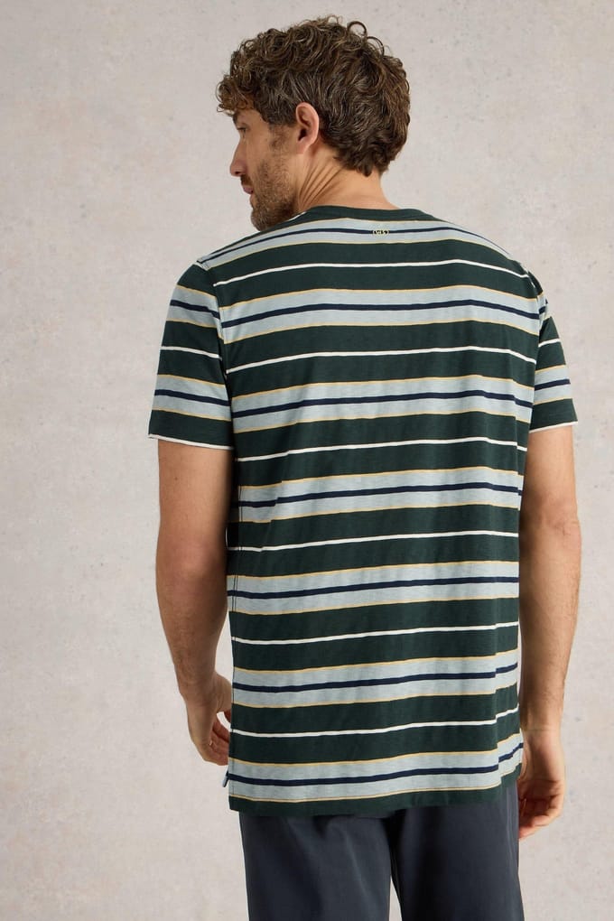 White Stuff Abersoch Stripe Ss Tee Navy Multi Taglia: S | Magliette basic Outlet | Uomo | Blu