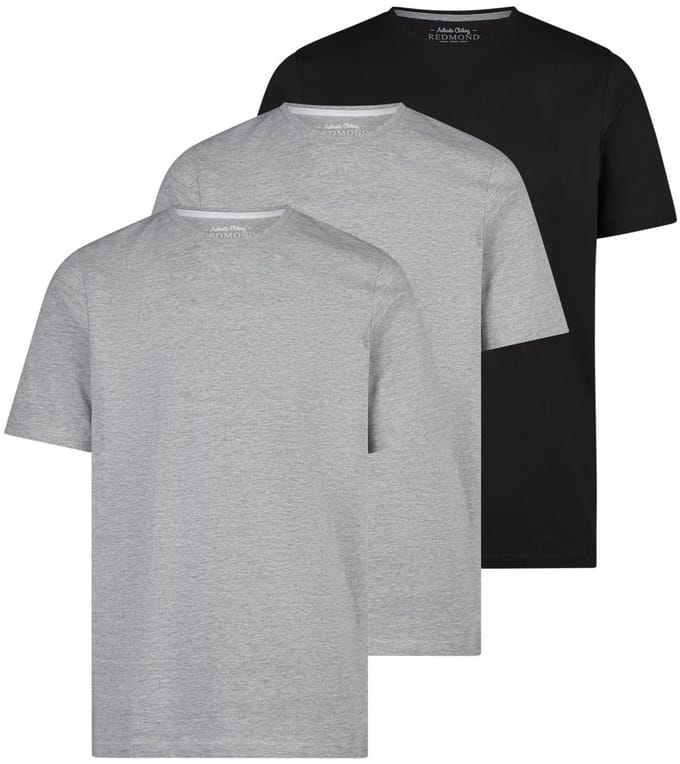 Redmond Heren t-shirt 3 pack Basic
