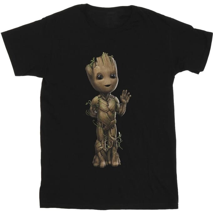Marvel Heren Ik Ben Groot Wave Pose T-Shirt (Zwart)
