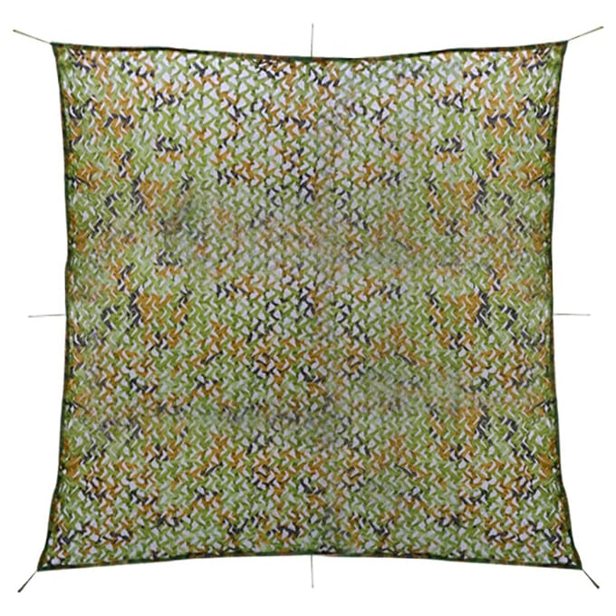 vidaXL - Camouflagenet - met - opbergtas - 5x5 - m - groen