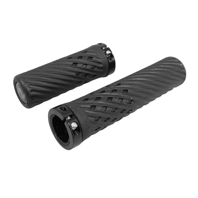 Paar mountainbike handvatten met kraag Herrmans luna lock