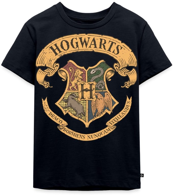 Harry Potter Zweinstein Wapenschild Hogwarts Premium T Shirt Kinderen