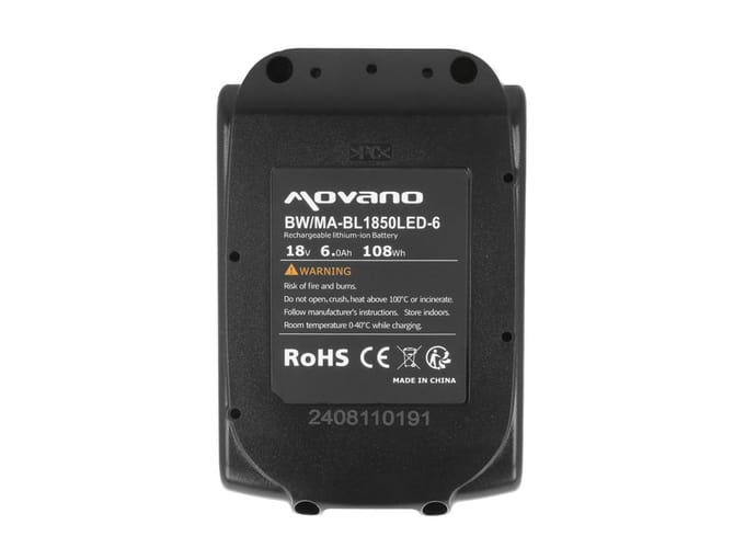 Movano - Accu voor Makita - 18V - 6.0Ah - Duurzaam