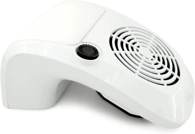 Nagelstofzuiger - Manicure Collector - Nagelstyling - Verstelbare Krachtige Ventilator - 40W - Wit