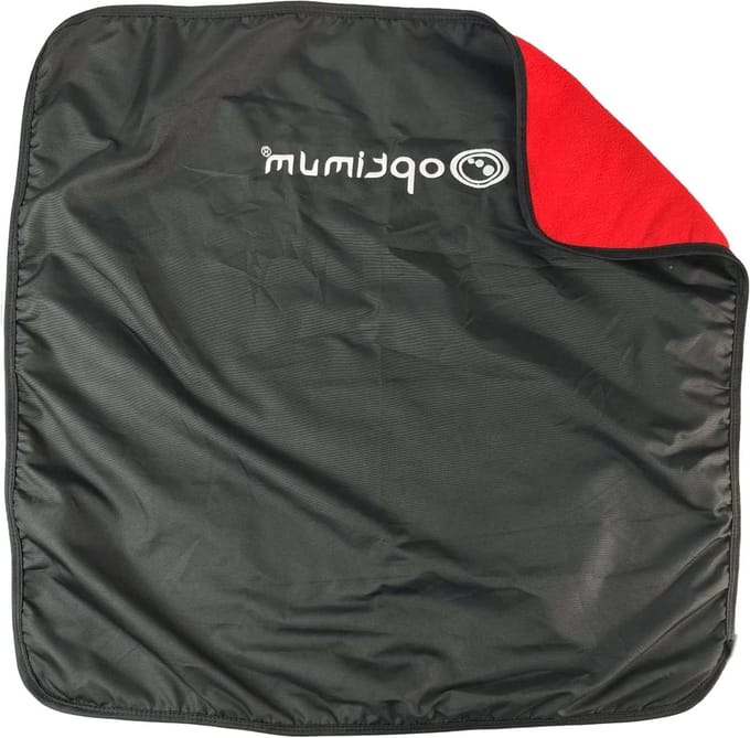 Zwem aankleedmat - Verschoonmat - Wetsuit wisselen - Draagbaar en waterdicht - 60x60cm - Zwart/rood