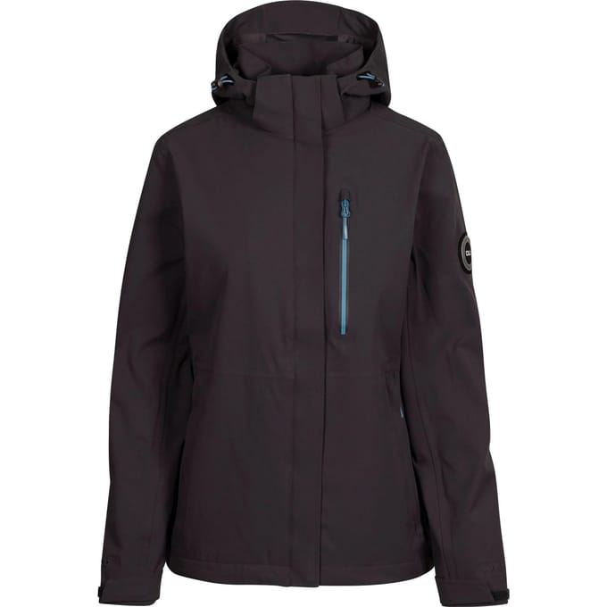 Trespass Dames/Dames Katya DLX Waterdichte Jas (Donkergrijs)