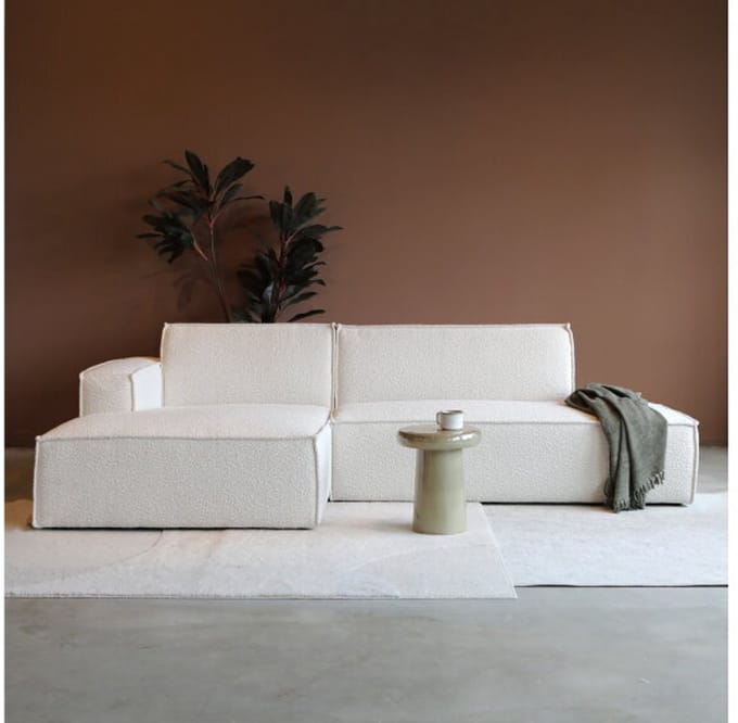 PEPP interiors Hoekbank ENZO met chaise longue links - Legend 2 Natural