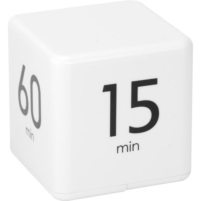Zwaartekrachtsensor Kubische Digitale Timer met Display Tijdmanagement voor Thuis Keuken School black