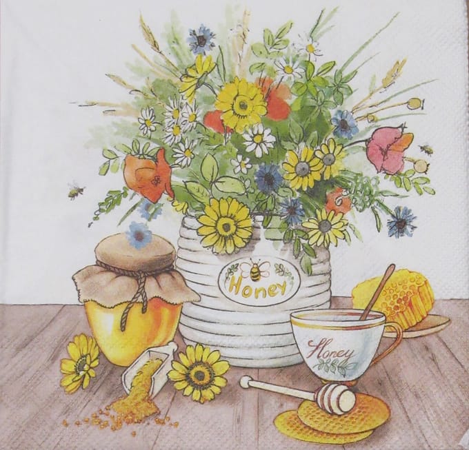 Servetten Honey 33 x 33 cm