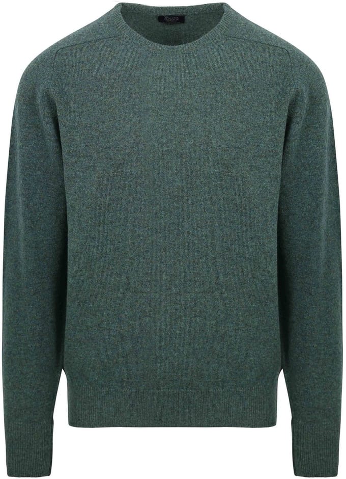 William Lockie Lamswol Moorland Groen - Maat M - Heren - Pullovers