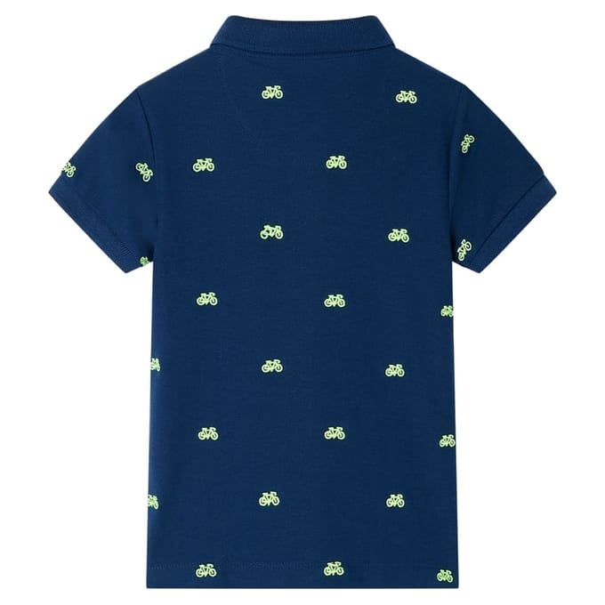 vidaXL Kinderpoloshirt 92 marineblauw